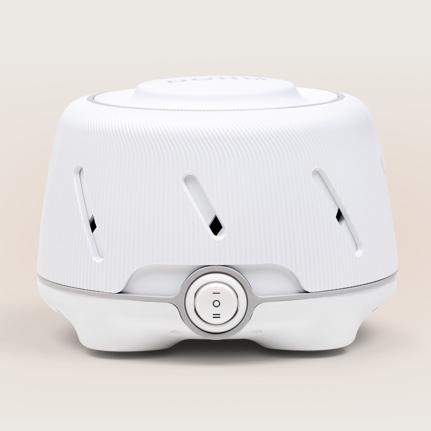 Yogasleep Dohm Classic white noise machine in gray, official product photo